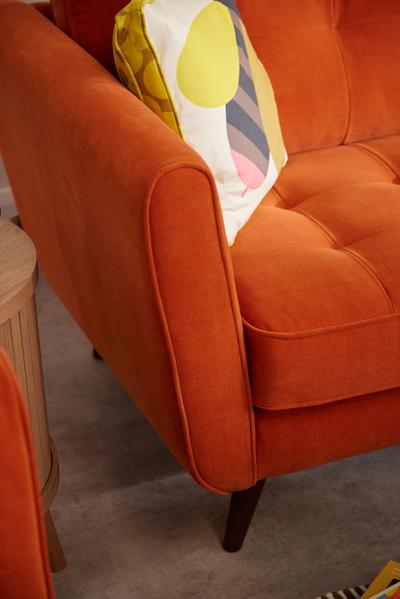 Ivy large Sofa Clara Paprika