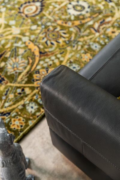 Visconti Leather Sofa Bed - Anthracite