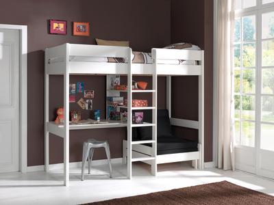 Shiloh Highsleeper with Sofabed White
