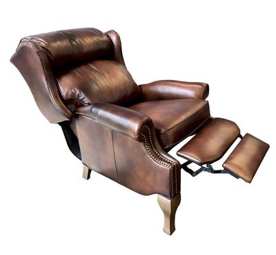 Craster Recliner Wing Chair Vinted Tan