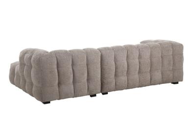 Alba Chaise Sofa RHF Fine Beige Glam