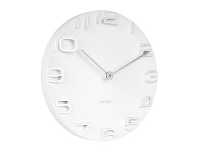 Wall Clock On The Edge - White