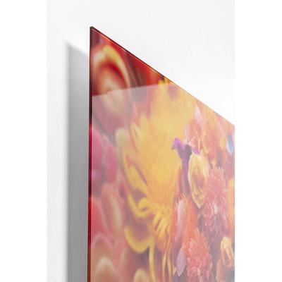 Floral Woman Glass Picture