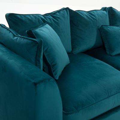 Prescott RHF Corner Sofa Lumino Teal - RHF