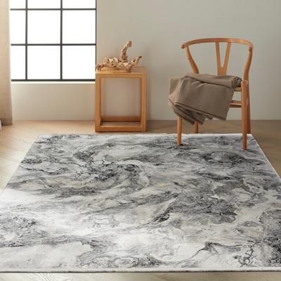 Calvin Klein Balian CK55 Silver Black Rug