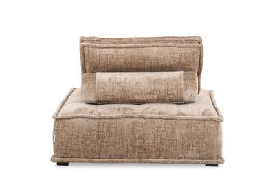 Fable Lounge Chair and Stool Bundle - Glam Block Sand