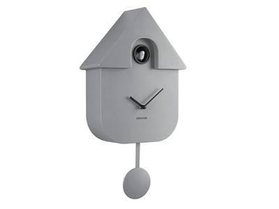Modern Cuckoo Wall Clock - Mouse Grey