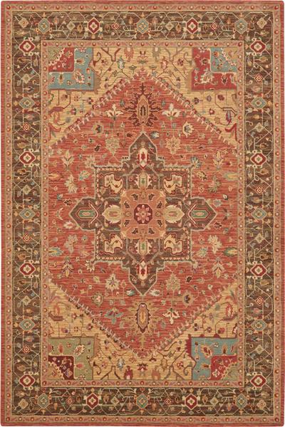 Living Treasures Rug LI01 Rust