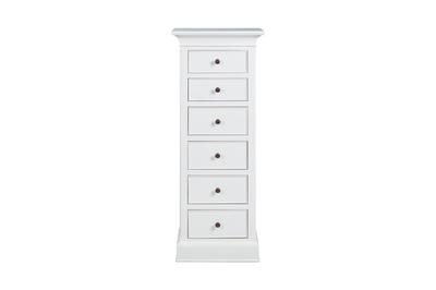Pietra 6 Drawer Tall Chest Antique White