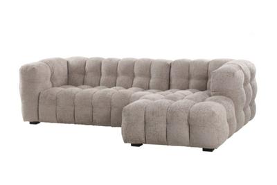 Alba Chaise Sofa RHF Fine Beige Glam