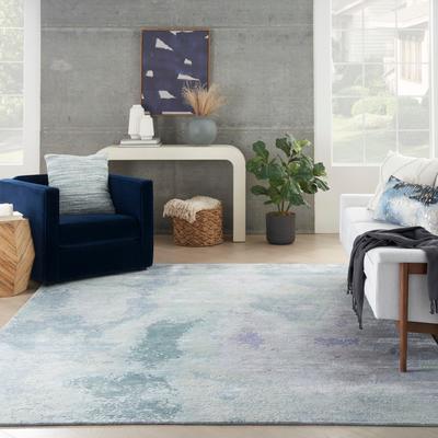 Silk Shadows SHA22 Blue Green Rug