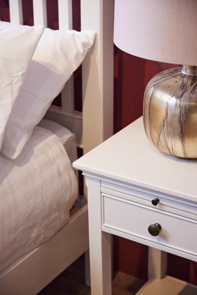 Pietra Bedside Locker Antique White