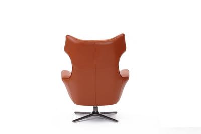 Flavio Swivel Chair Burnt Orange