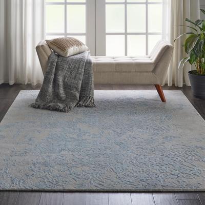 Silk Shadows SHA18 Grey Blue Rug