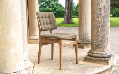 Boden Hunter Green Dining Chair Grey Oil Legs