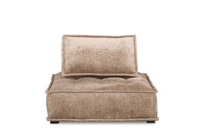 Fable Lounge Chair and Stool Bundle - Glam Block Sand
