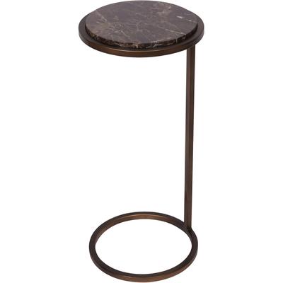 Iota Accent Table Brown Marble