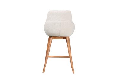 Jesiba Counter Stool Cream with Wooden Base