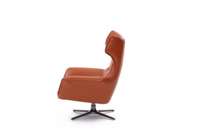 Flavio Swivel Chair Burnt Orange