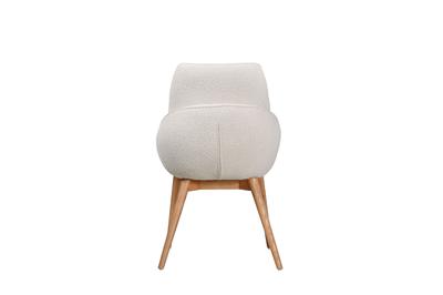 Jesiba Dining Chair Cream with Wooden Base