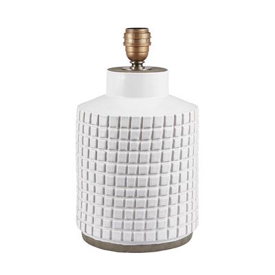 Malone Textured White Squares Lamp