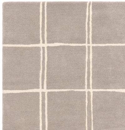 Albany Rug Silver Grid
