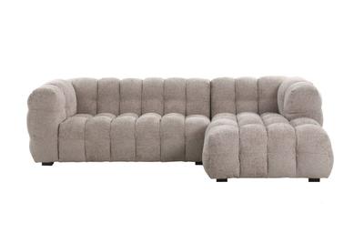 Alba Chaise Sofa RHF Fine Beige Glam