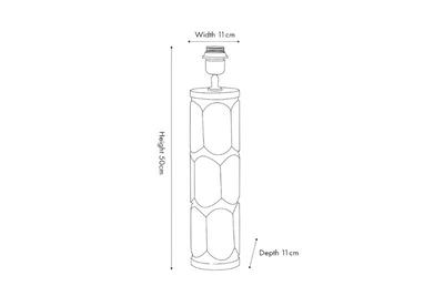 Ellia Natural Wood Tall Table Lamp