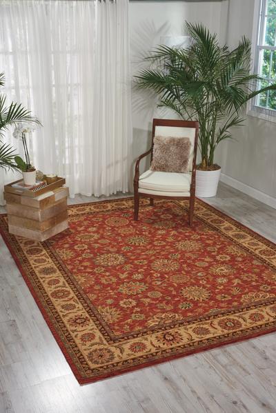 Living Treasures Rug LI05 Rust