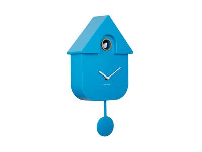 Modern Cuckoo Wall Clock - Bright Blue
