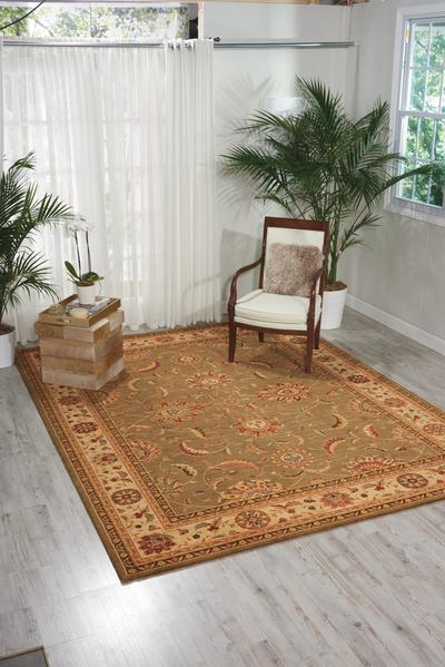 Living Treasures Rug LI04 Green