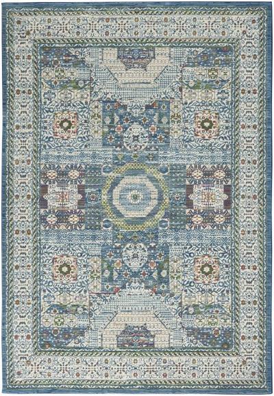 Ankara Global Rug ANR17 Ivory Teal