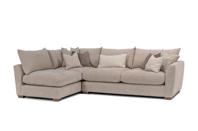 Girona Combi Sofa RHF Digby Beige with Free Footstool