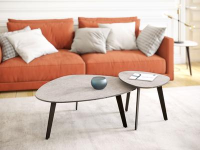 Astra Coffee Table Galet Argile