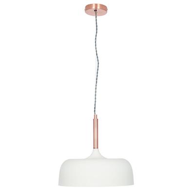 Anke Matte Cream Domed Metal Pendant