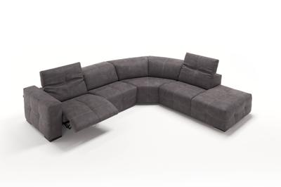 Sauvanne RHF Electric Recliner Corner Sofa