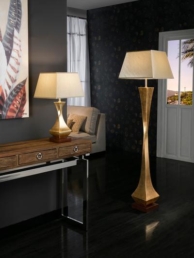 Zoya Gold Deco Floor Lamp
