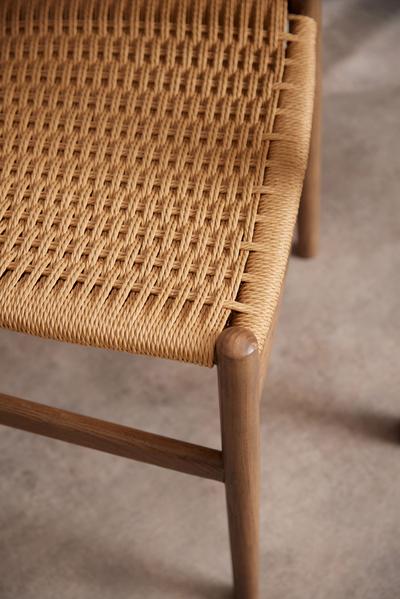 Hugo Wishbone Chair with Dark Legs