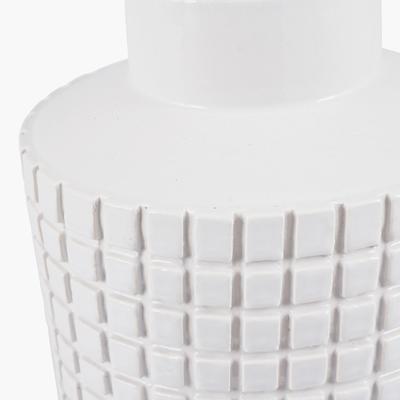 Malone Textured White Squares Lamp