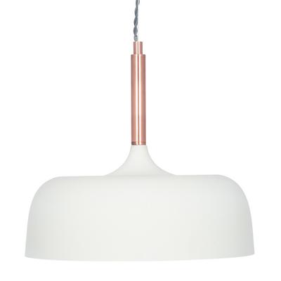 Anke Matte Cream Domed Metal Pendant