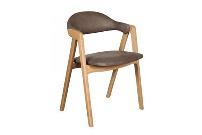 Lexine Chair Grey Leather