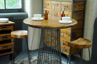 Reclaimed Birdcage Bar Table