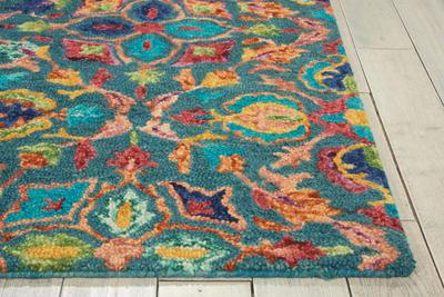 Vibrant VIB08 Teal Rug