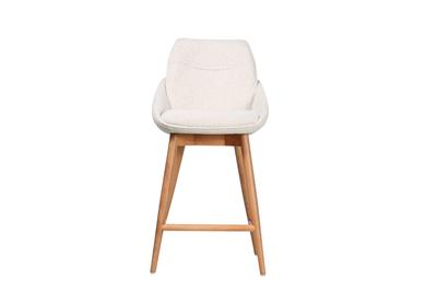 Jesiba Counter Stool Cream with Wooden Base