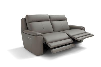 Giorgia 2 Seater Sofa Grey Leather