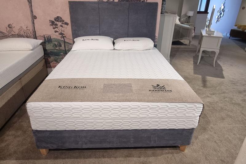 Energize 5ft Hybrid Bed Set - Mattress, Base & Headboard – Clearance Cork
