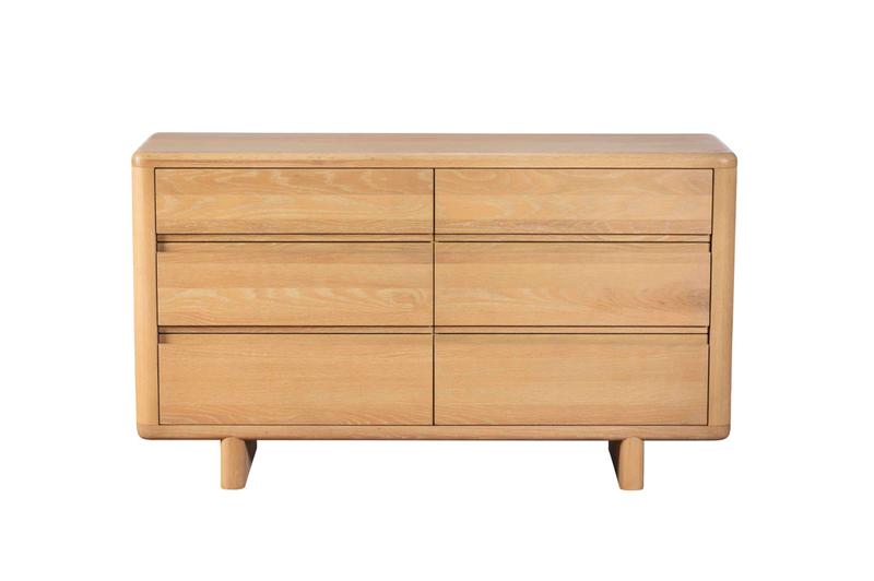 Rowan 6 Drawer Wide Chest Oak