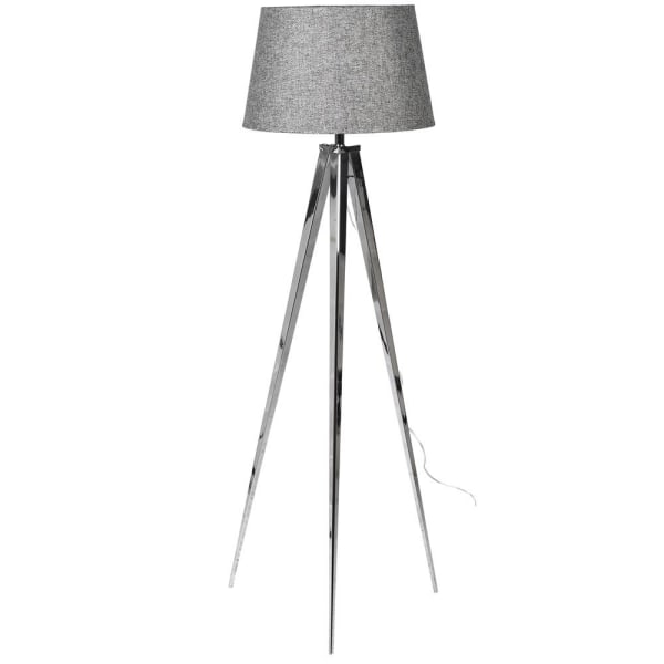 Chrome Tripod Floor Lamp