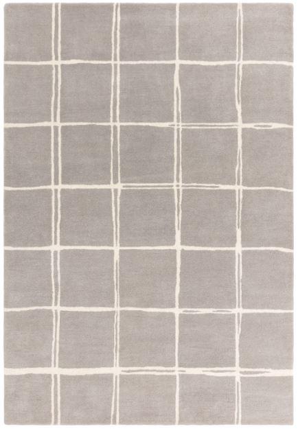 Albany Rug Silver Grid