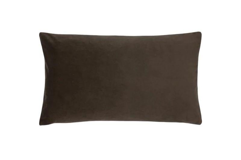 Sunningdale Rectangular Velvet Cushion Truffle